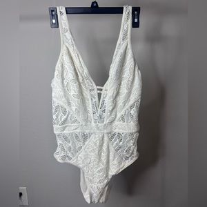 Becca White Bathing Suit